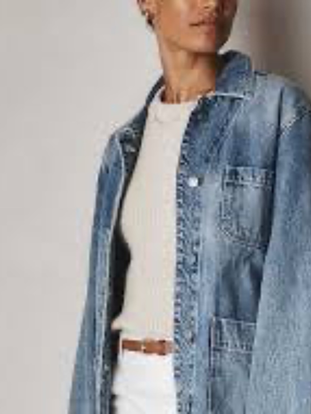 Women's Quince Denim Chore Jacket Indigo